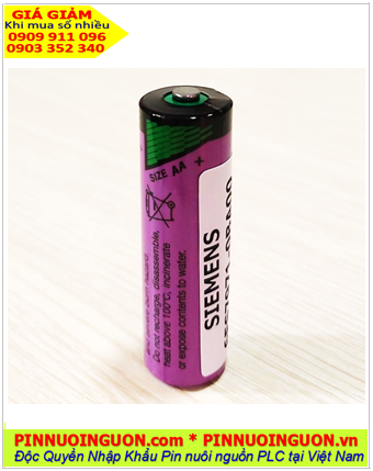 Pin Siemens 6ES5980-0AE11, Pin nuôi nguồn PLC Siemens 6ES5980-0AE11 lithium 3.6v 2400mAh chính hãng /Xuất xứ ĐỨC 